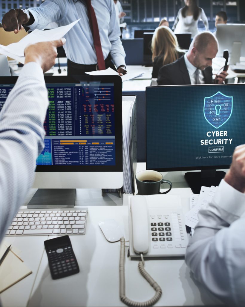 Cyber Security Protection Firewall Interface Concept